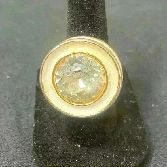 Kenneth Jay Lane KJL Vintage 60s Era Custom Costume Jewelry Ring - Picture 1 of 5